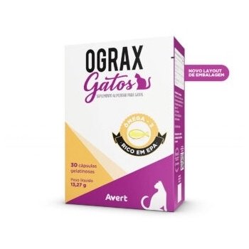 Suplemento Ograx Gatos cápsulas 30