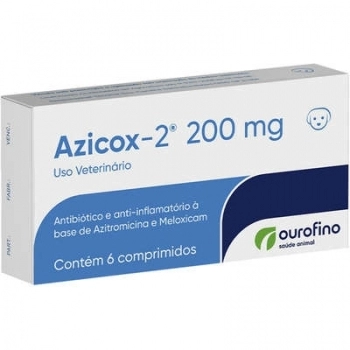 Antibiótico Azicox-2 200mg - Ourofino