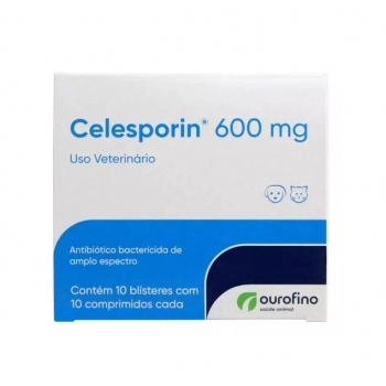 Antimicrobiano Celesporin Comprimido Dipyrone 10x10x600mg - Ourofino