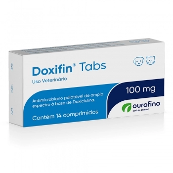 Antimicrobiano Doxifin Tabl Cartela 100mg - Ourofino
