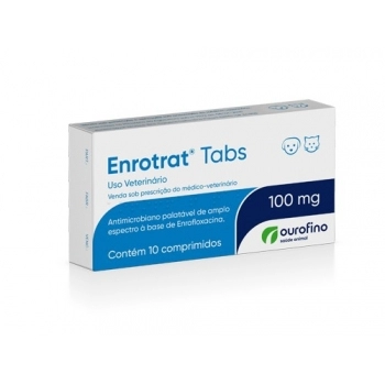 Antimicrobiano Enrotrat Display 100mg - Ourofino