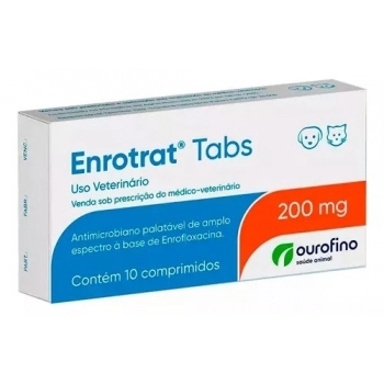 Antimicrobiano Enrotrat Display 200mg - Ourofino